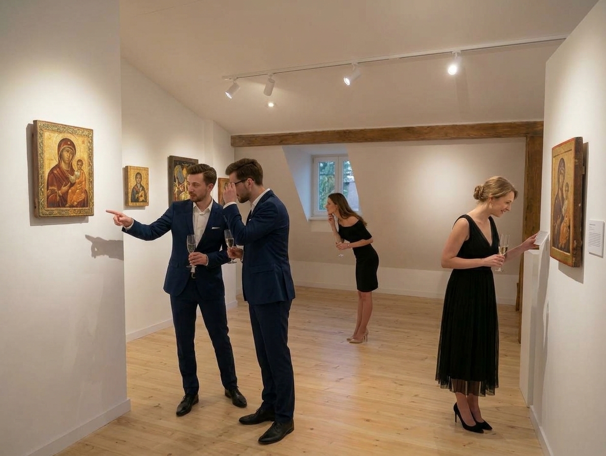 The private Tbilisi Icon Salon gallery in the hills near Tbilisi